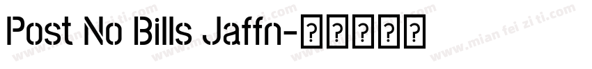 Post No Bills Jaffn字体转换
